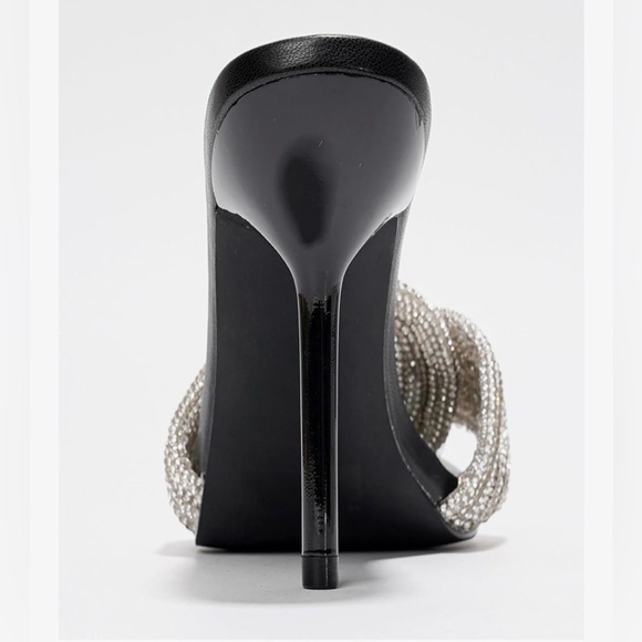 NEW Cape Robbin Stiletto Heels Rhinestone-Embellished Knot & Open Toe (Flynn) 7 - Picture 6 of 8